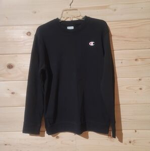 Men's Champion Sweater Black Size M 21x27